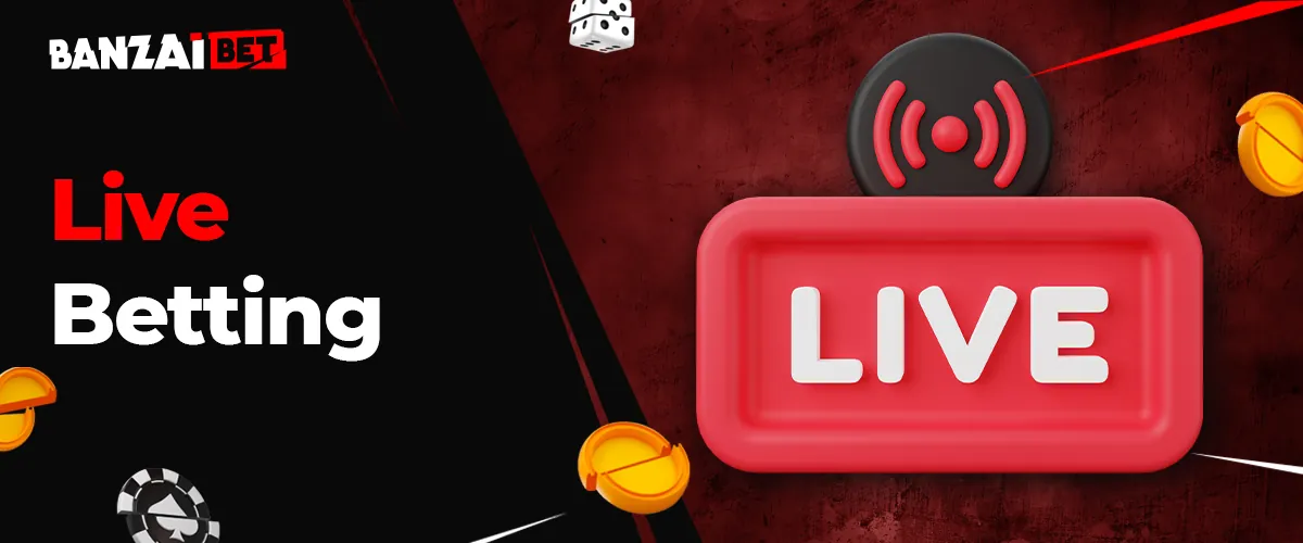 Live betting on Banzai Bet platform for Indian users