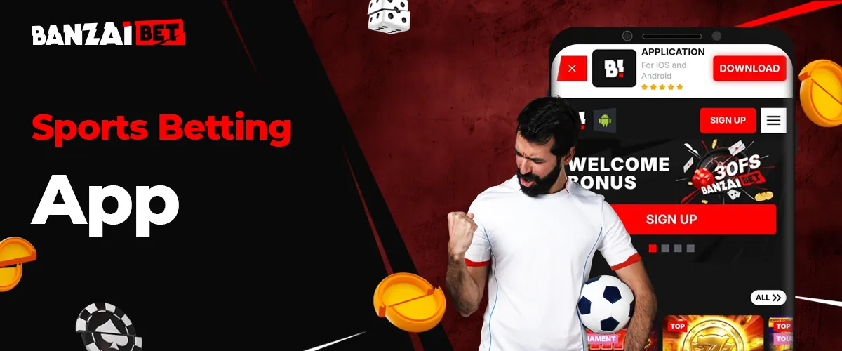 Sports betting in Banzai Bet mobile app India